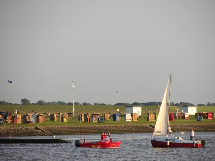 דורום נויפלד Nordsee Und Natur. Gemuetliche Fewo Mit Deichblick מראה חיצוני תמונה